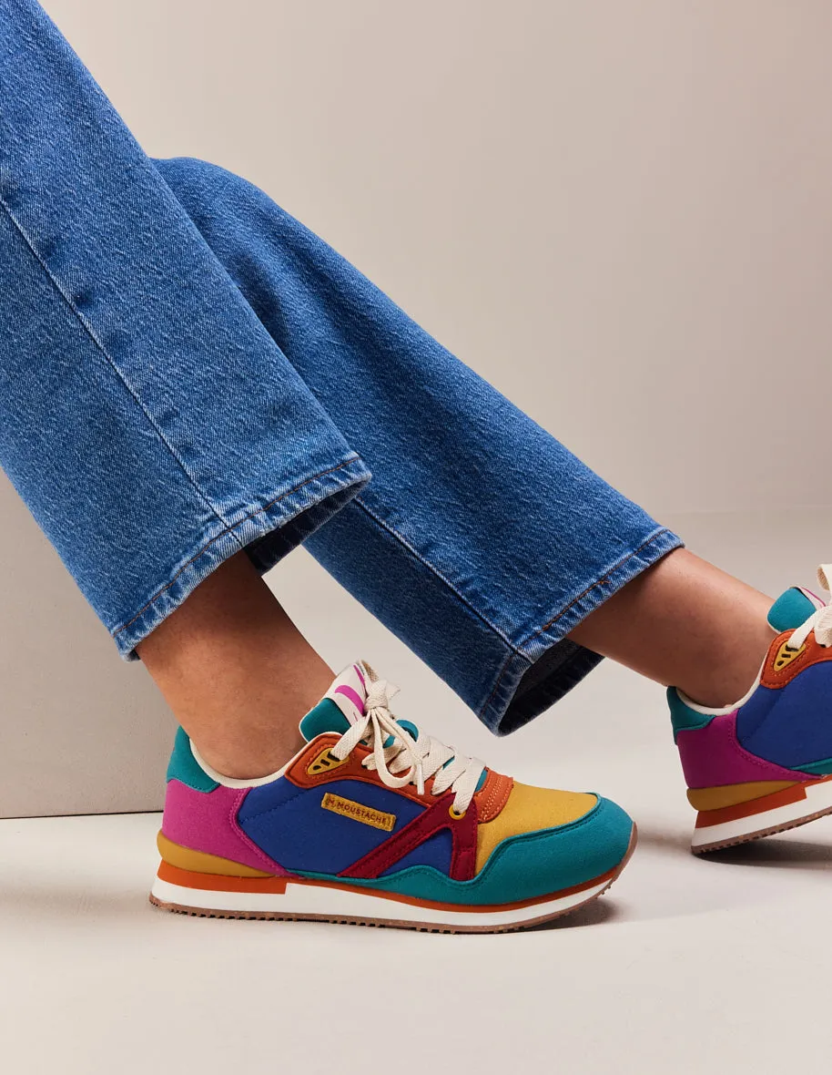 Andrée Low-Top Sneakers - Mustard Yellow Duck Red