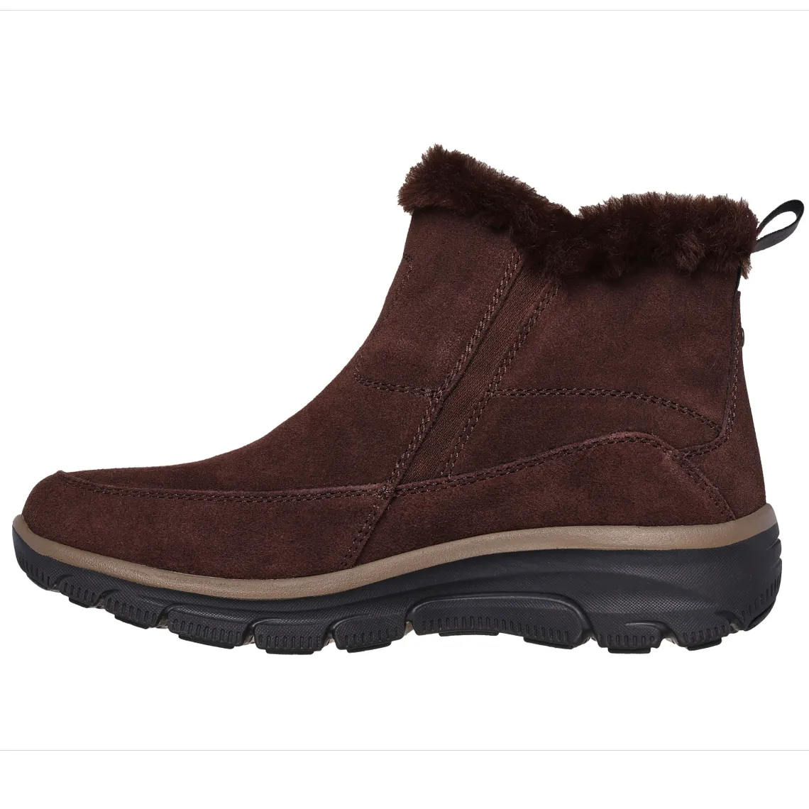 Baskets femme EASY GOING - COOL ZIP chocolat en cuir | 3 Suisses
