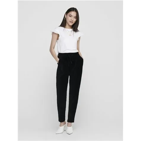 BLACK CORD POPTRASH PANTS - ONLY