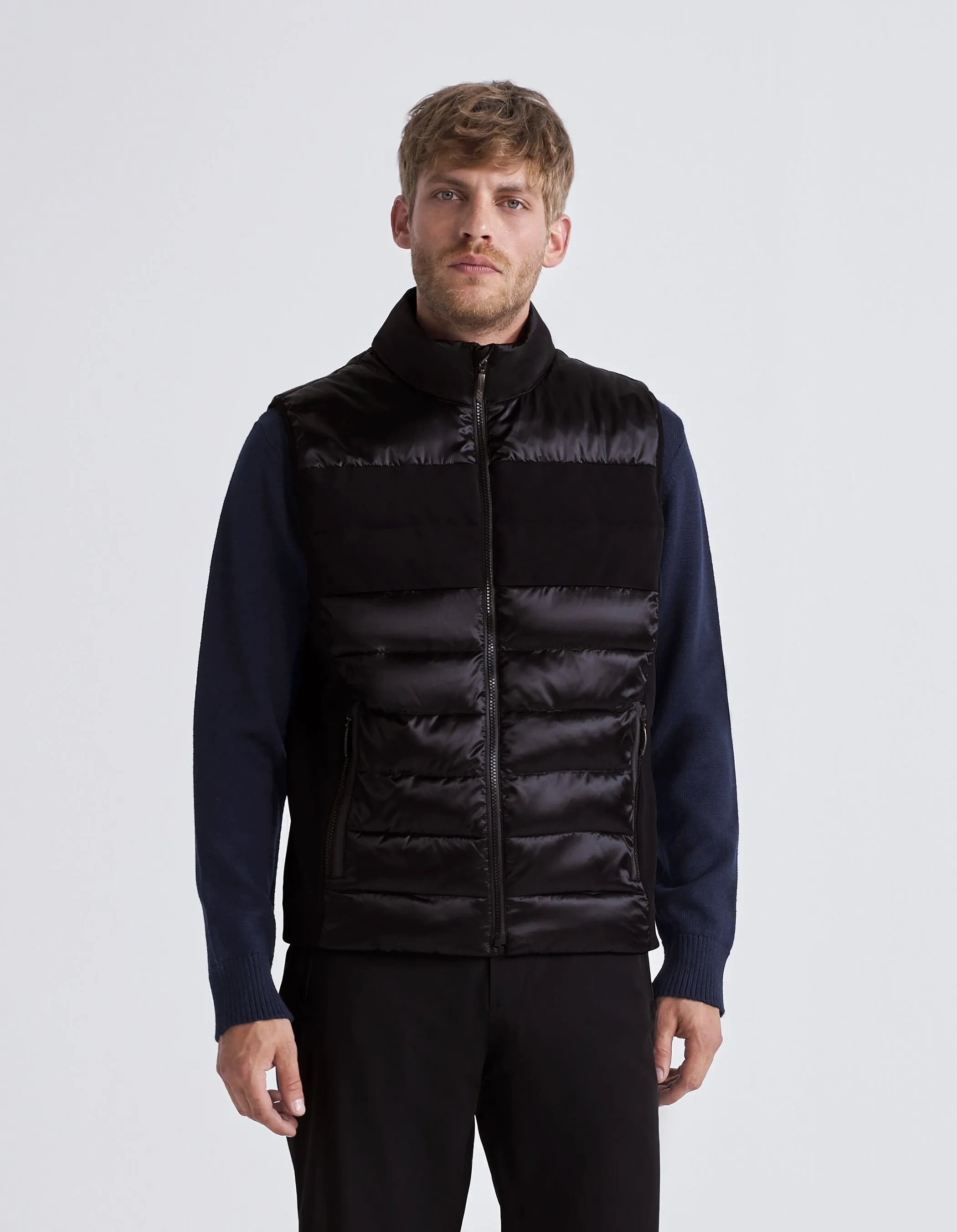 Black Dual-material IKKS x DUVILLARD Men's Undercoat