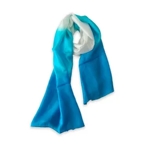 Blue and White Silk Scarf Melilla | Hoi An Workshop