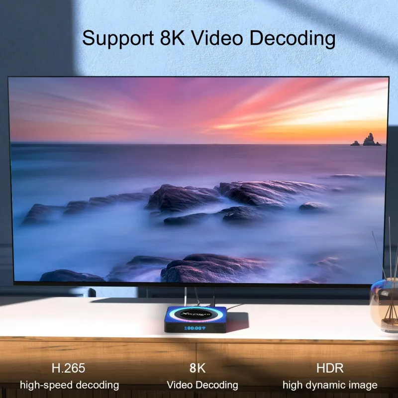Box Android TV 8K Ultra HD Smart 4G+32GB