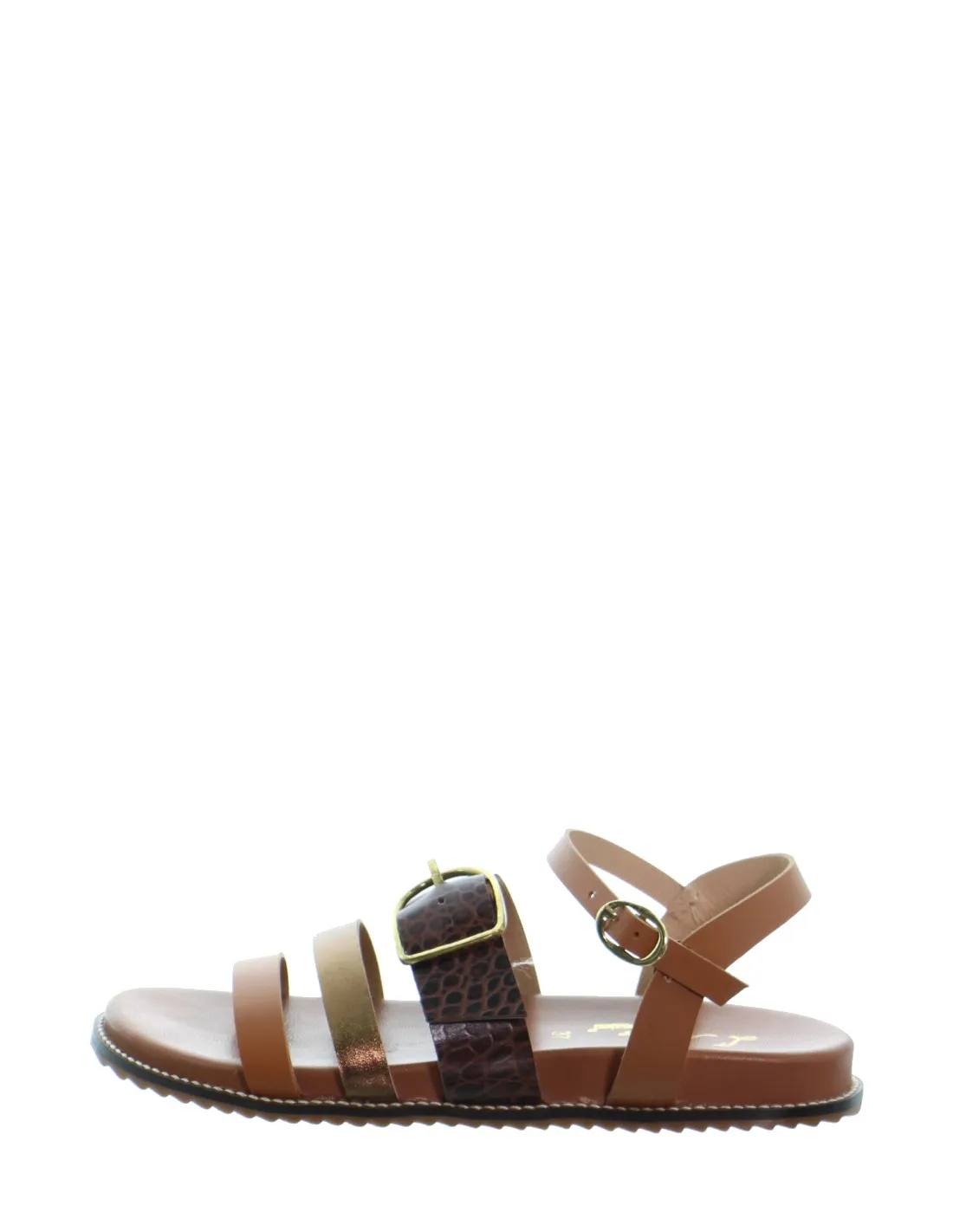 Brown Sandals Atelier Tropézien Style 52070