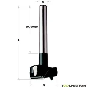 CMT 512.350.11 Mèche à façonner pour charnière avec tige cylindrique 35mm