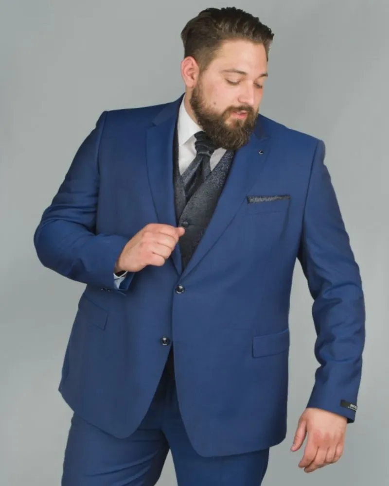 Digel Veste de costume grande taille bleu marine - Size-factory