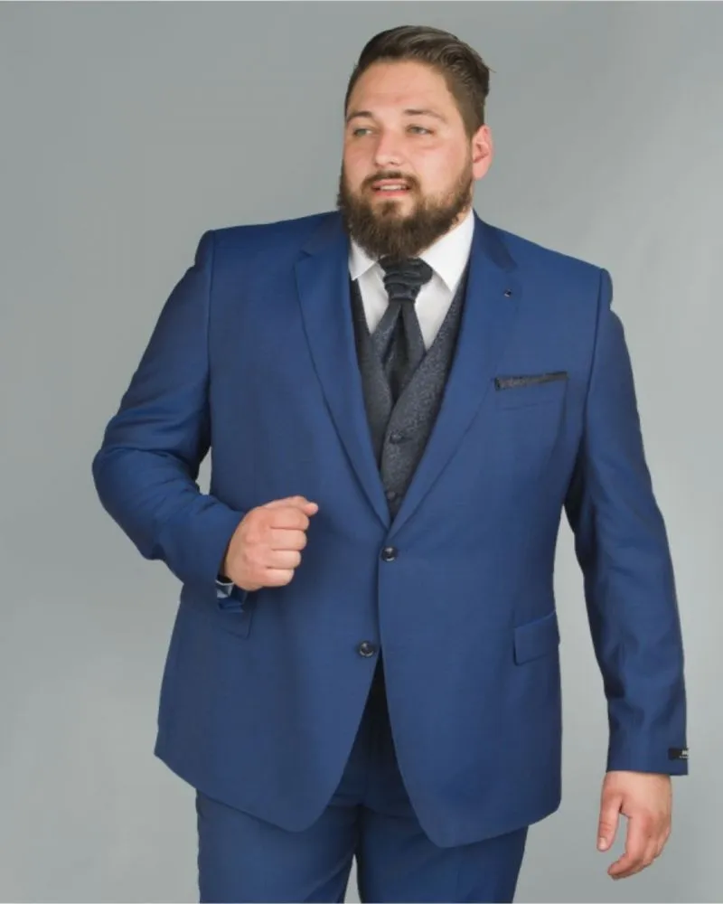 Digel Veste de costume grande taille bleu marine - Size-factory