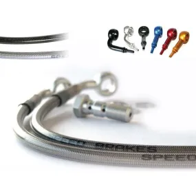 Durite d'embrayage d'aviation SPEEDBRAKES carbone/raccord bleu Triumph SPEED TRIPLE 900
