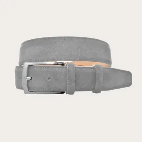 Gray Suede Belt