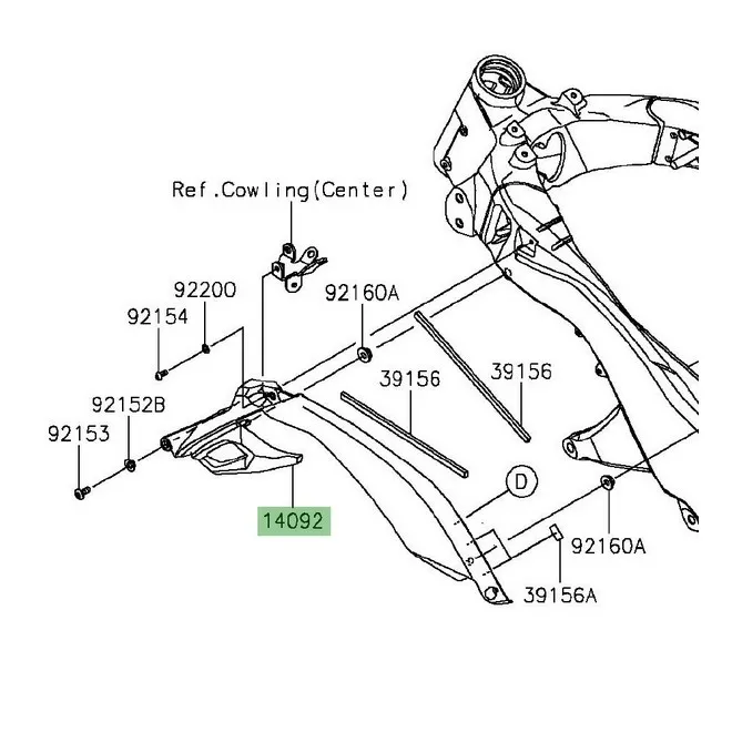 Kawasaki Z1000 (2014 and later) Tank Cover | Moto Shop 35