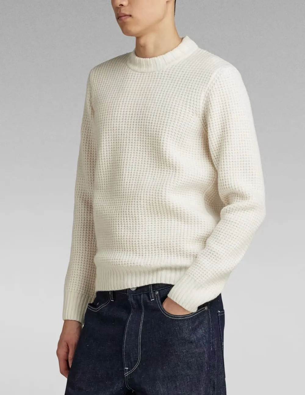 Jersey G-Star Chunky Beige Hombre