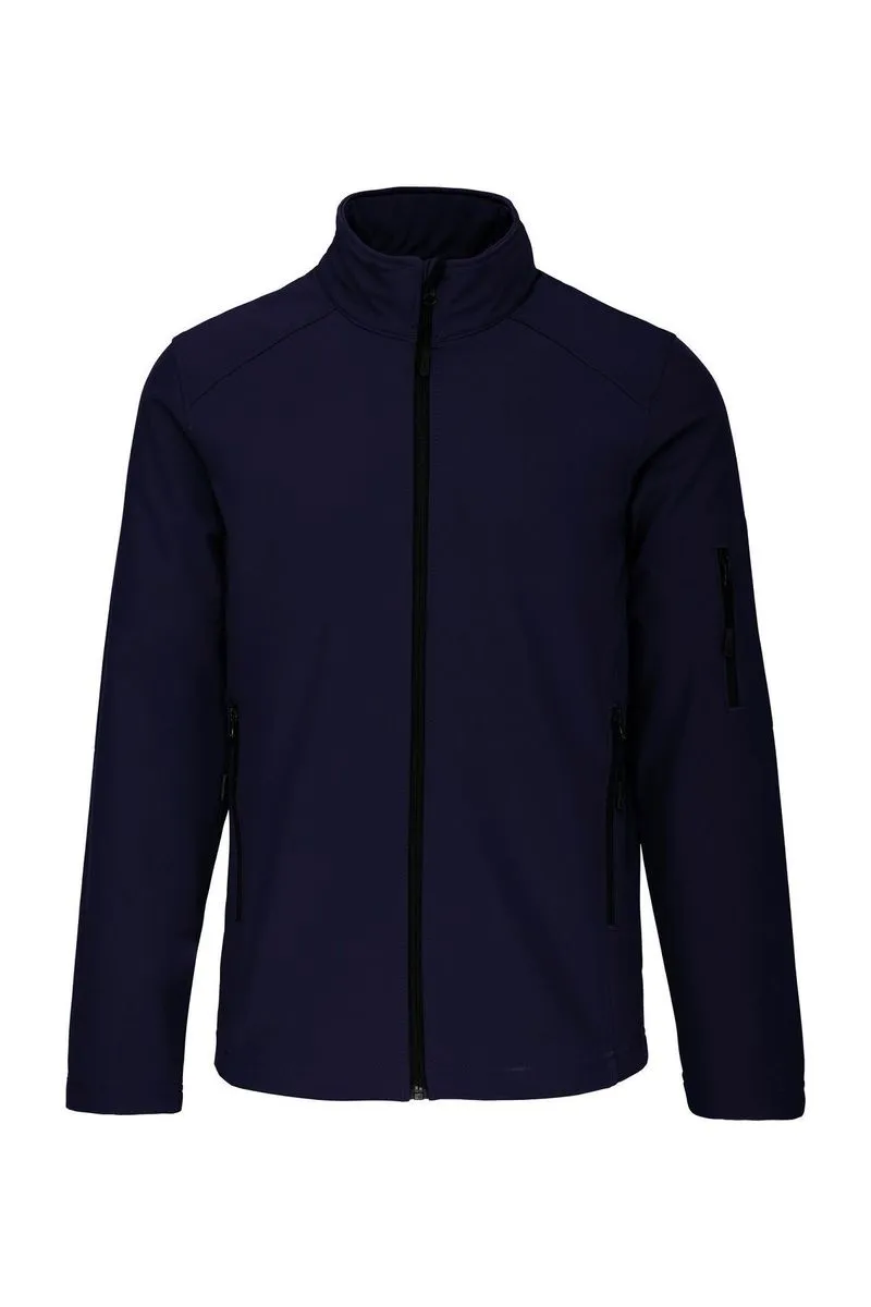 K401 Men's Navy Blue 3-Layer Softshell Jacket