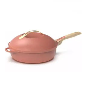 La Fabuleuse Poêle Sauteuse Casserole Cocotte Cookut 28 cm - Rose Pivoine