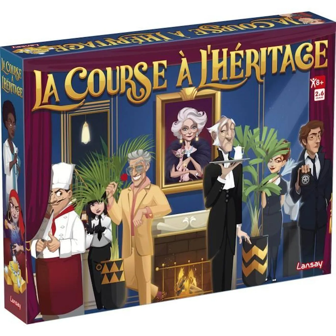 LANSAY - LA COURSE A L'HÉRITAGE - Jeu de société - 2 à 6 joueurs - Dès 8 ans bleu - Lansay