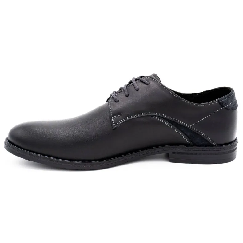 Lukas Chaussures élégantes pour hommes 253LU noir le noir