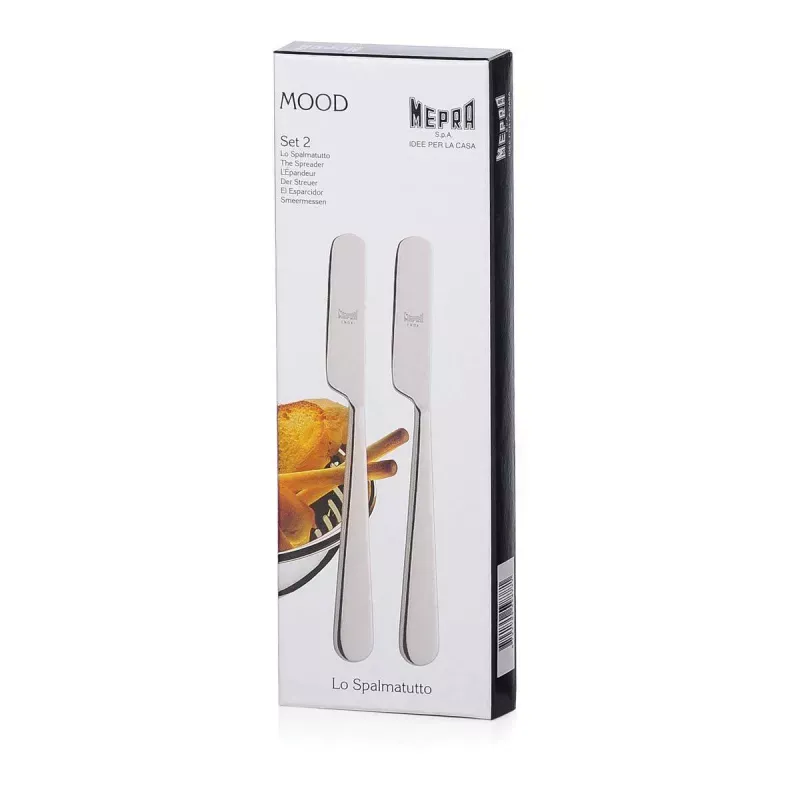 MOOD Set de 2 Tartineurs inox Mepra