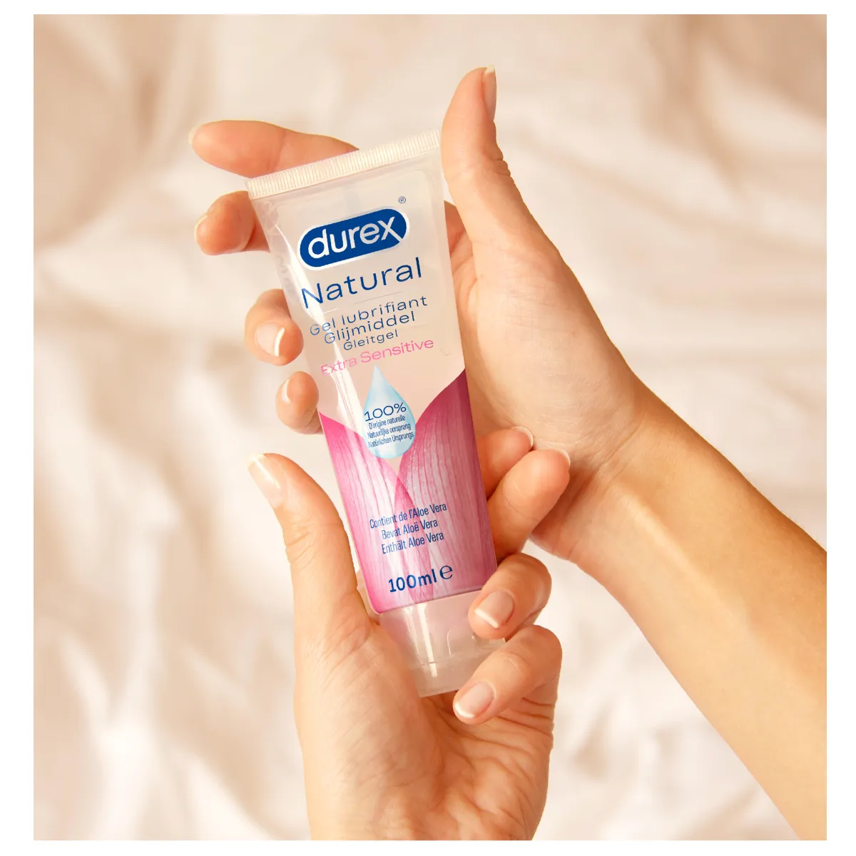 NATURAL - Gel Lubrifiant Naturel Extra Sensitive, 100ml | Durex  - Parapharmacie Boticinal
