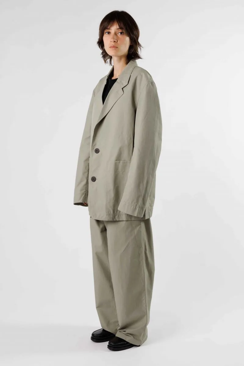 Cotton flare beige pants