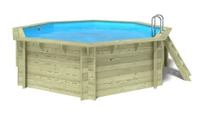 Piscine de jardin en bois - 4,71x4,72 x h.1,20m