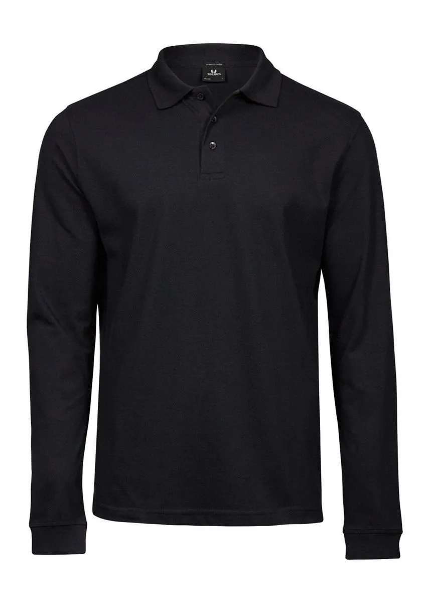 Polo manches longues - Homme - TJ1406 - noir 