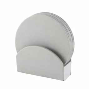 Porte-verres rond avec 6 sous-verres en carton - personnalisation possible