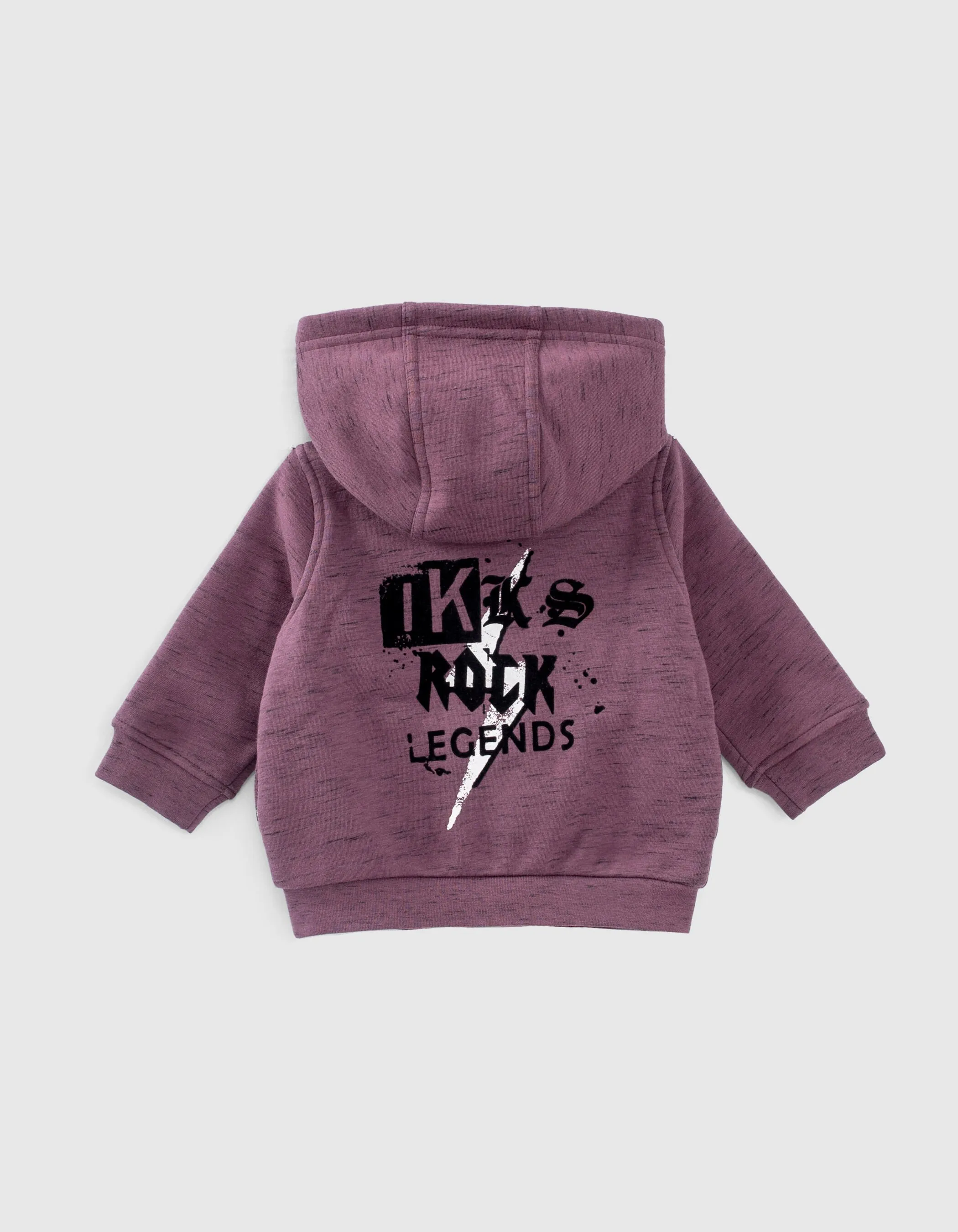 Purple Baby Boy Biker Style Cardigan