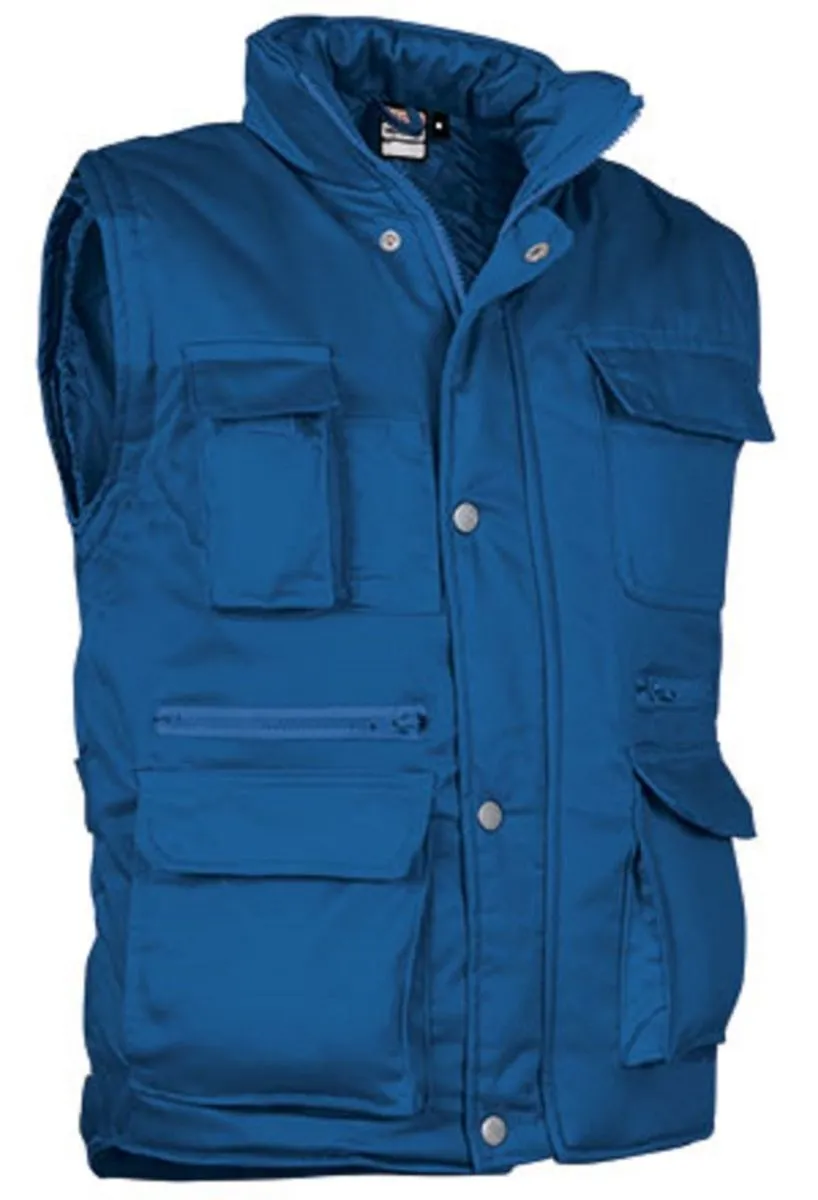 Reporter Men's Royal Blue Sleeveless Puffer Jacket