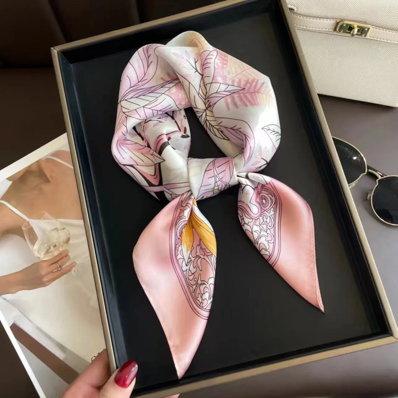 Rosa Silk Scarf 68cm