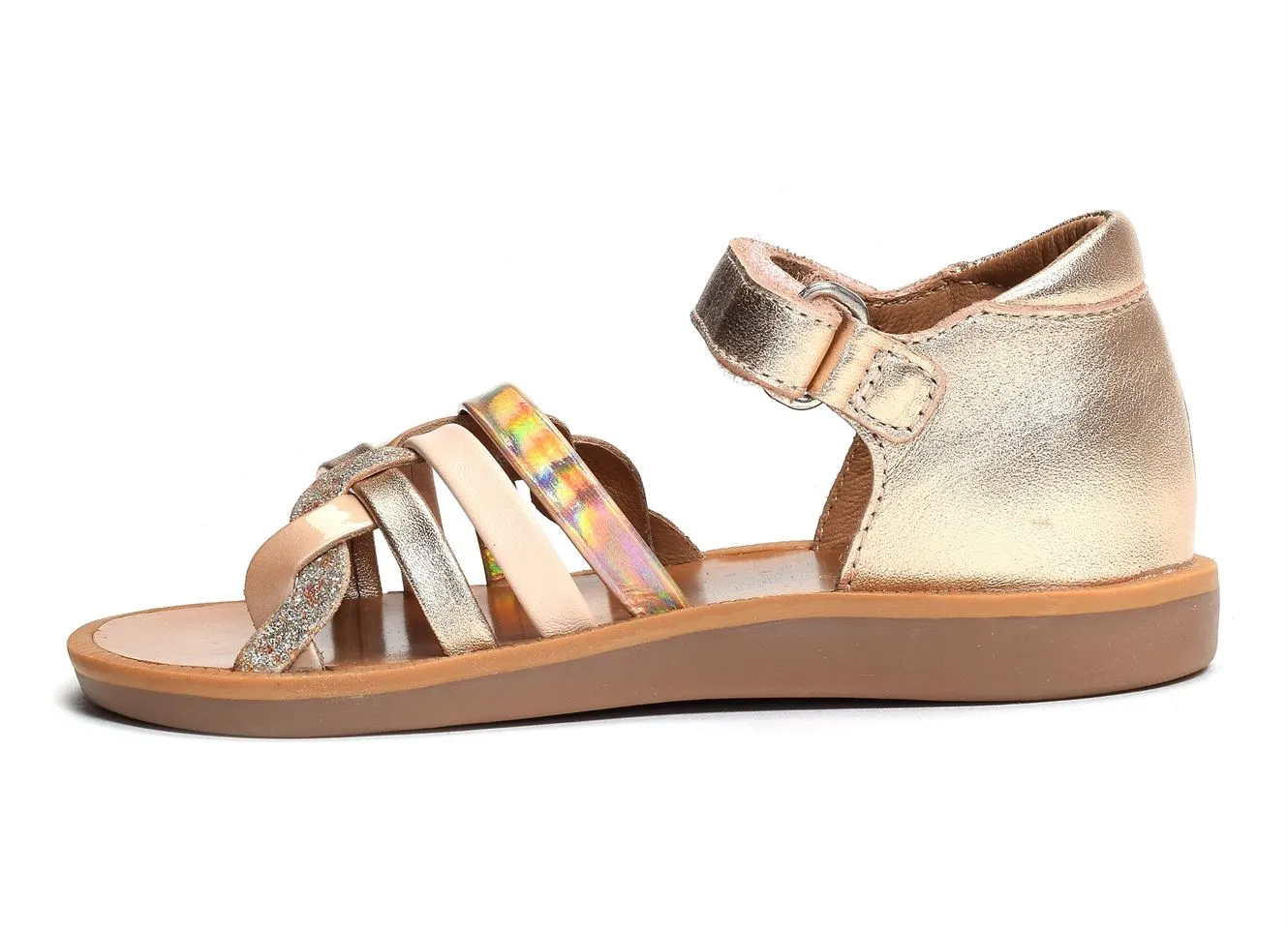 pink braided sandals and flip-flops from Pom d'Api Poppy