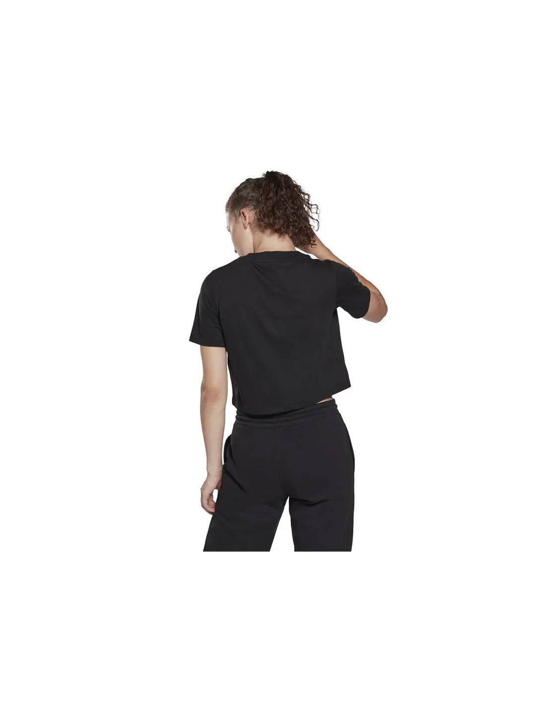 T-shirt Reebok Cropped Identity W Noir