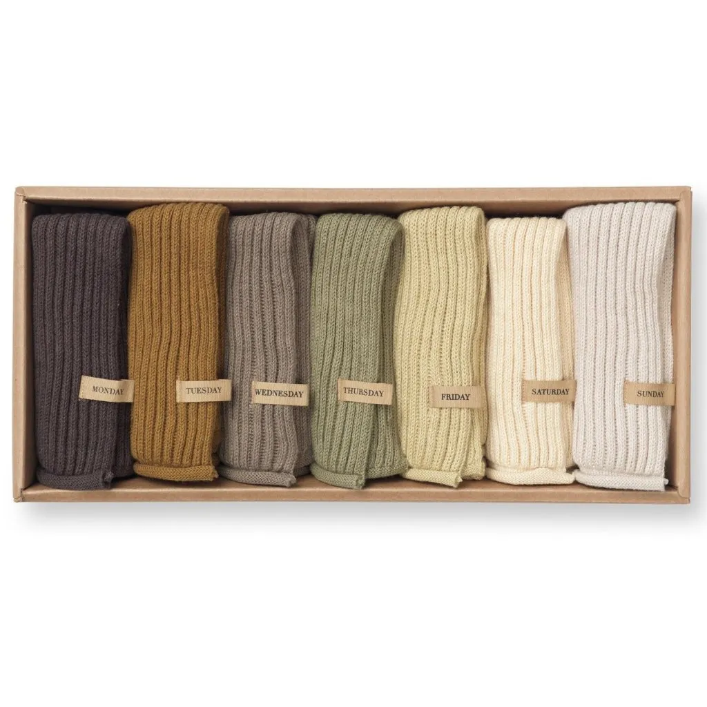 Torchon DAY 26 x 26 cm, set de 7 pc, coton, ferme LIVING ✔ 59 € ⭕ Kulina