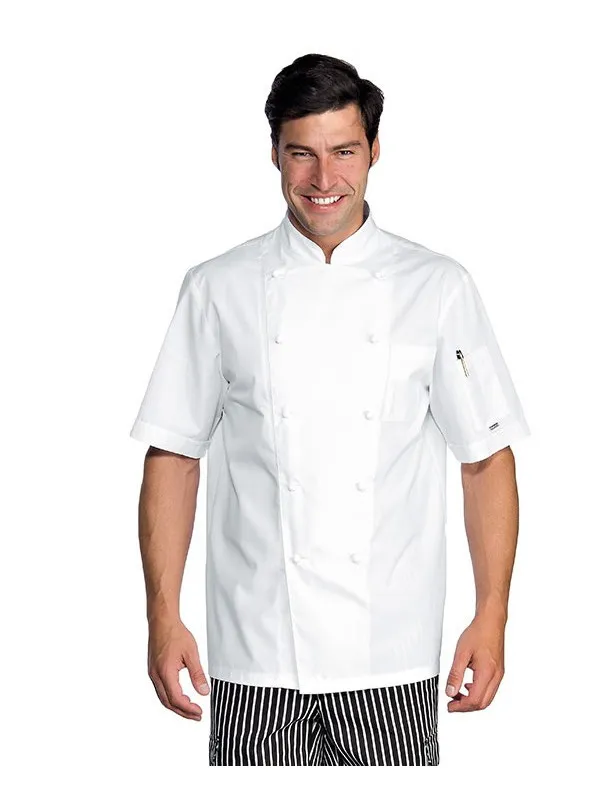 Veste Chef Cuisinier extralight blanche manches courtes