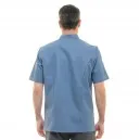 Veste Cuisine Unisexe Harti Bleu Manches Courtes ROBUR