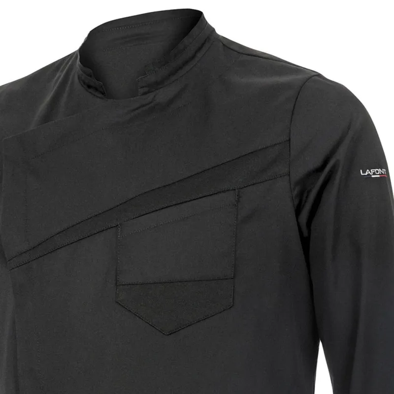 Modern Black Chef Jacket - LEMONGRASS LAFONT