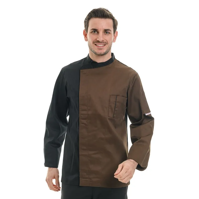 Brown and Black Pastry Chef Jacket - EGOCHEF