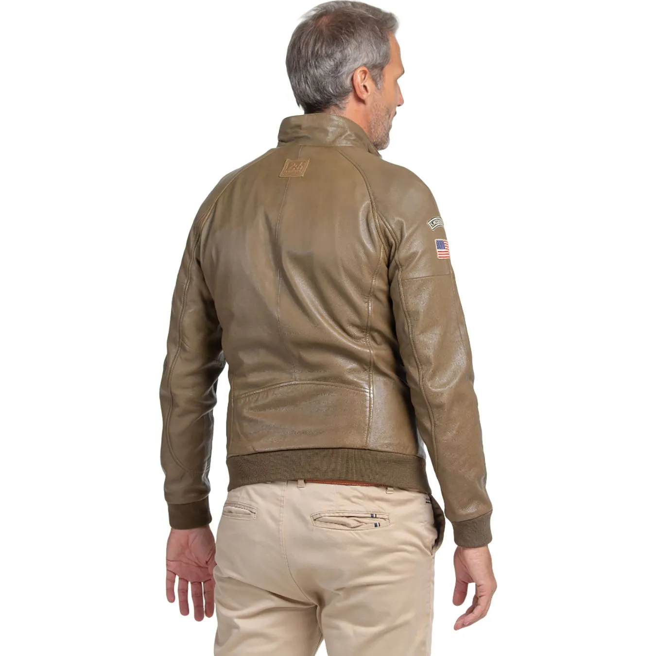 Steve McQueen Harry Kaki Jacket Men