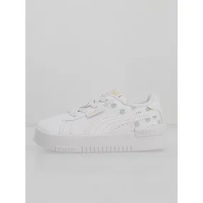 White Girl's Puma Floral Summer Baskets - wimod