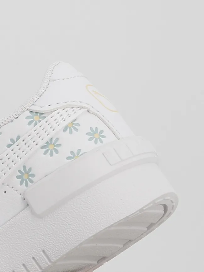 White Girl's Puma Floral Summer Baskets - wimod