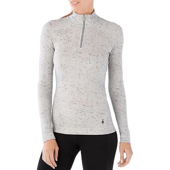 Women's Merino 250 Baselayer Pattern 1/4 Zip Undergarment - Winter White